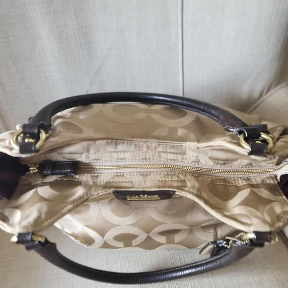 Coach Signature Maddison Sateen Abigail Satchel Shoulder Bag 18648 - Picture 5 of 15